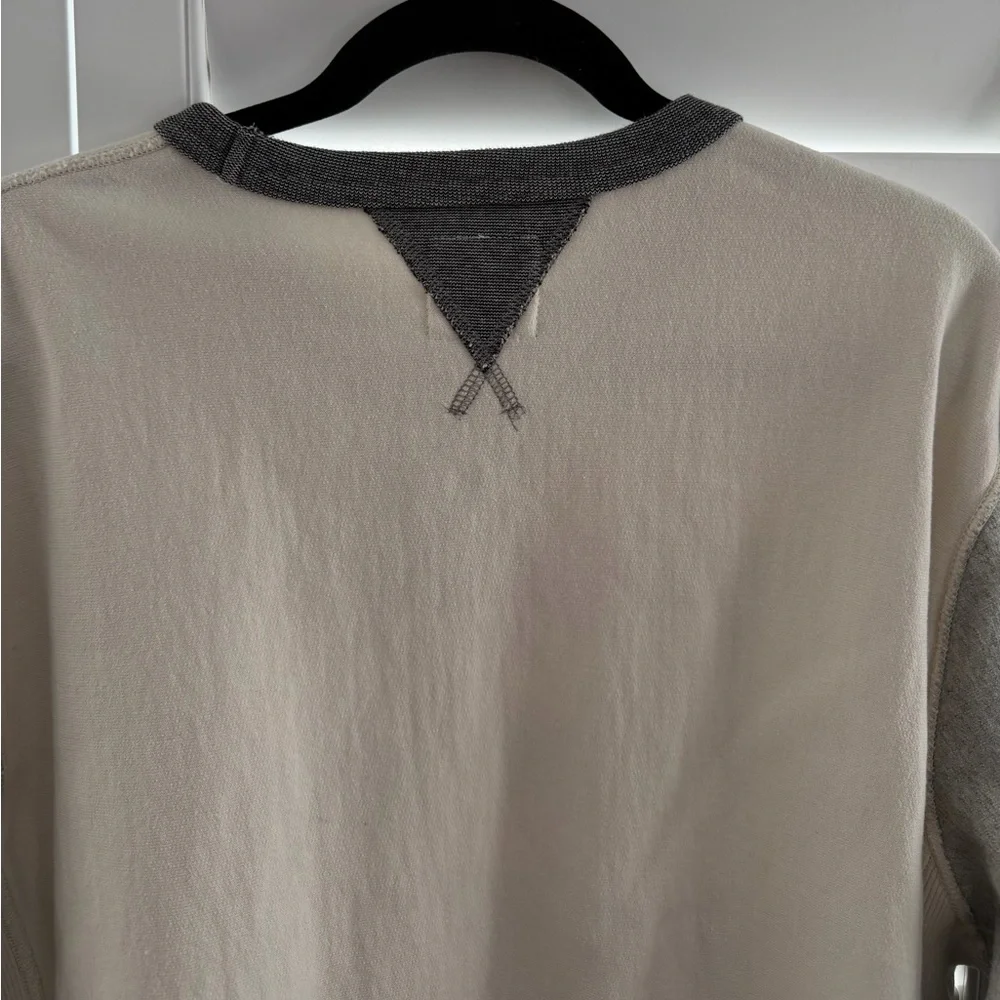 Todd Snyder Cream and Gray Two-Tone Sweatshirt - Picture 10 of 14